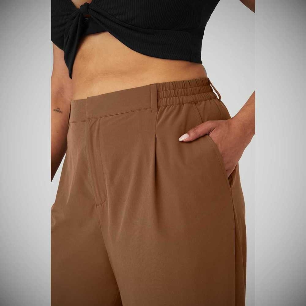 Alo Yoga High-Waist Pursuit Trouser Brown - $90 (43% Off Retail) New With  Tags - From Cinn